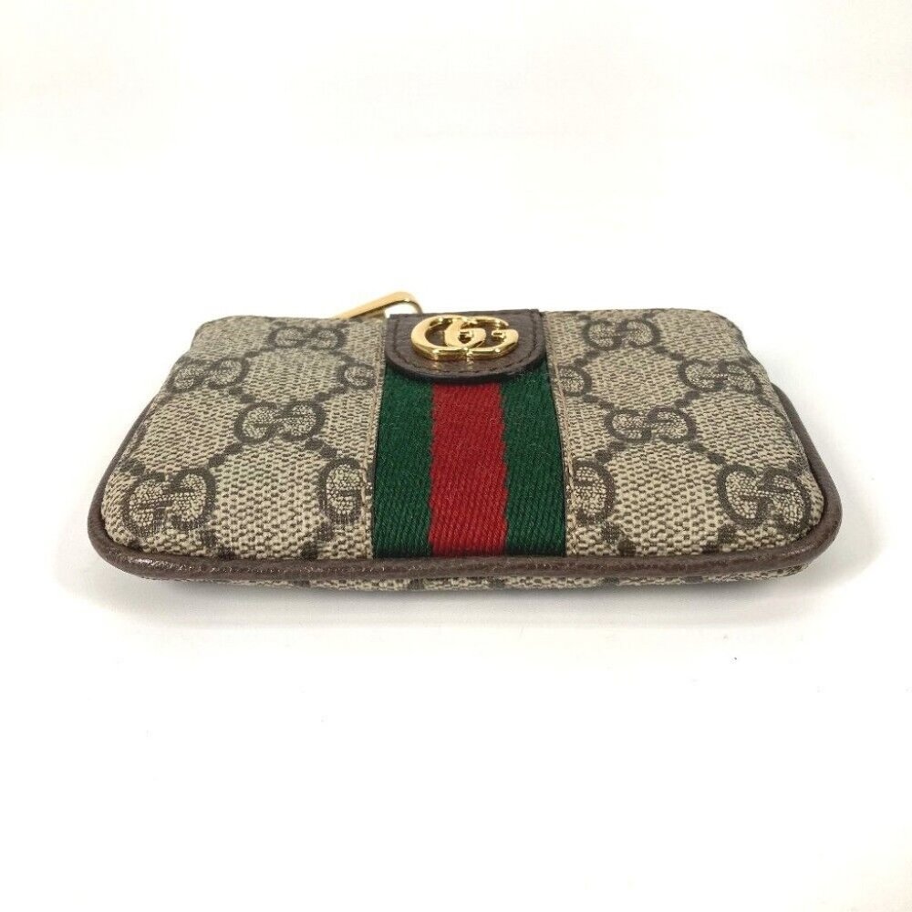 GUCCI GG Supreme Ofidia coin purse Wallet with key hook Key Case - Picture 6 of 14